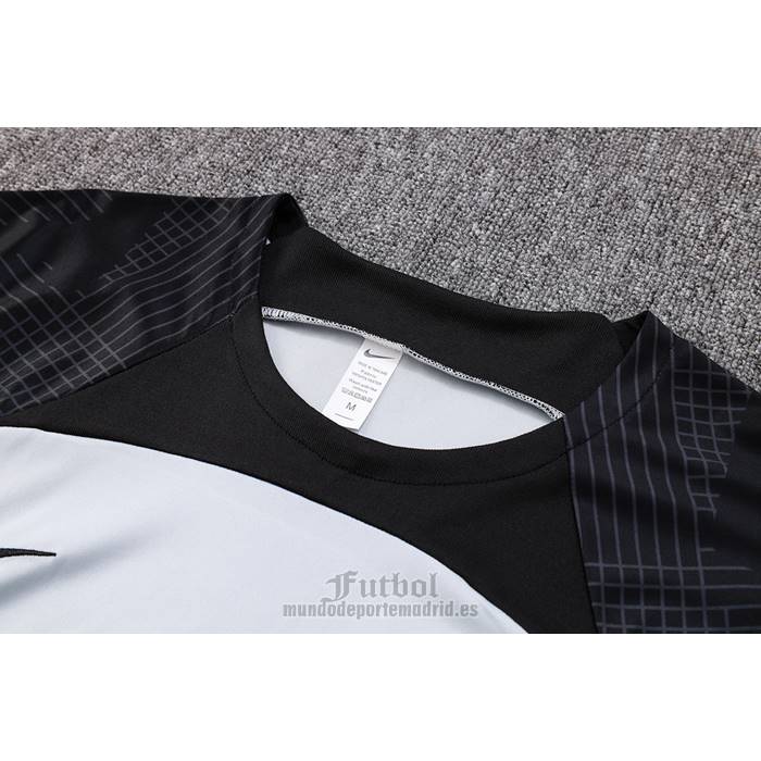Chandal del Barcelona Manga Corta 2023-2024 Gris - Pantalon Corto